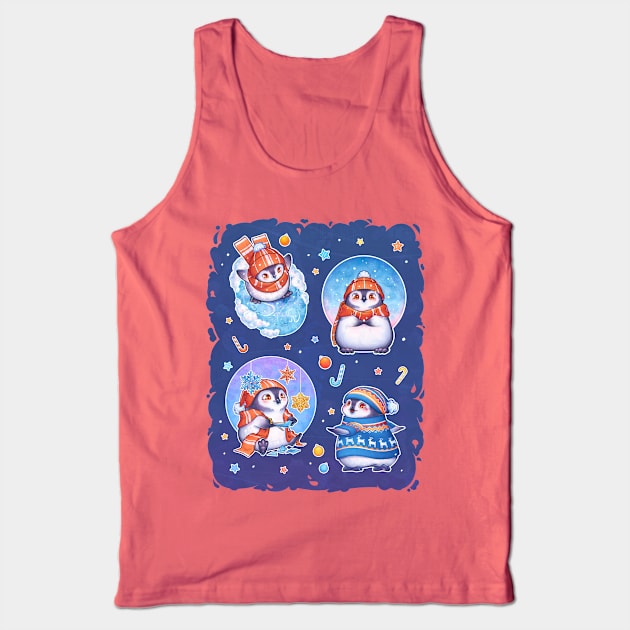 Penguins in winter Tank Top by LilianaTikage